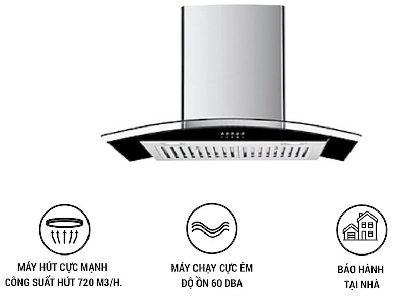 Công suất hút mạnh mẽ