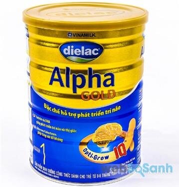 So sánh công thức sữa bột Dielac Alpha và Dielac Alpha Gold