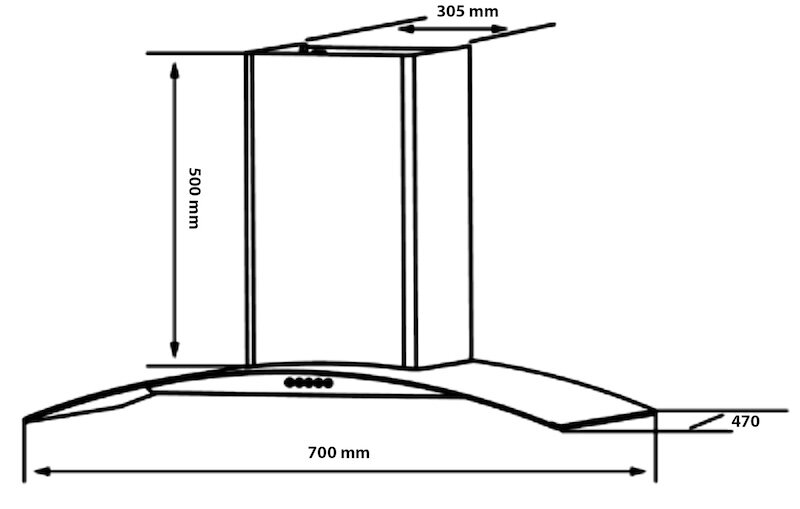 Máy hút mùi Kocher K-8070V giúp bạn làm chủ không gian bếp sang trọng, sạch sẽ