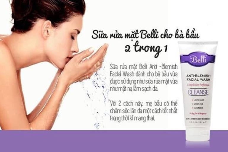 Sữa rửa mặt cho bà bầu Belli Anti-Blemish Facial Wash