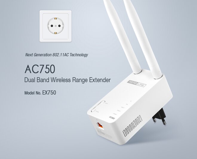 Totolink EX750 cho khả năng mở rộng wifi ấn tượng 