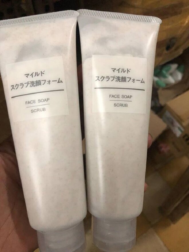 Sữa rửa mặt Muji face soap scrub