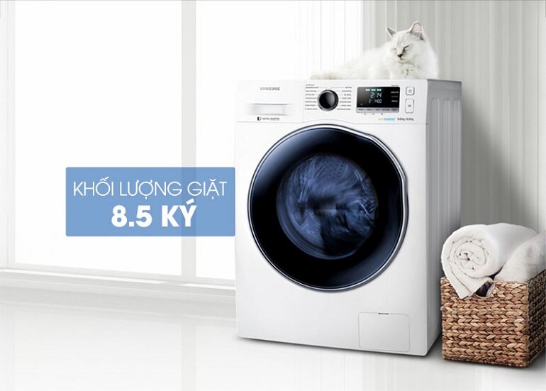 Máy giặt Samsung Inverter 8.5 kg WD85J5410AW/SV