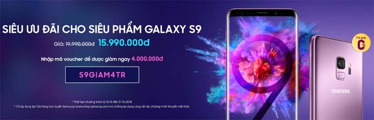 galaxy s9 giảm giá