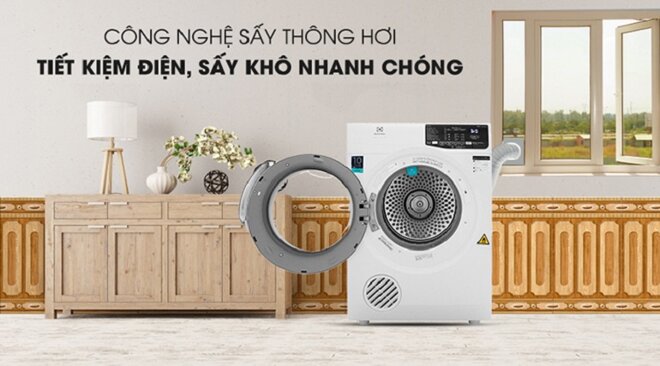 Máy sấy quần áo Electrolux EDS805KQWA