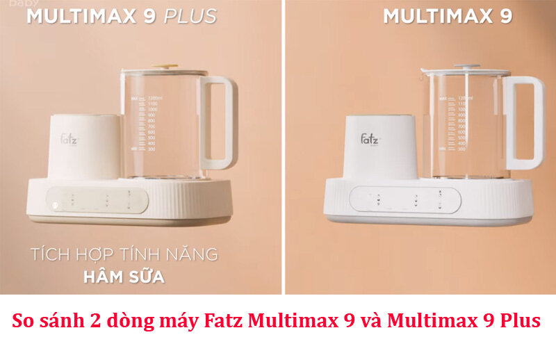 so sánh các dòng máy Fatz Multimax 9 với nhau