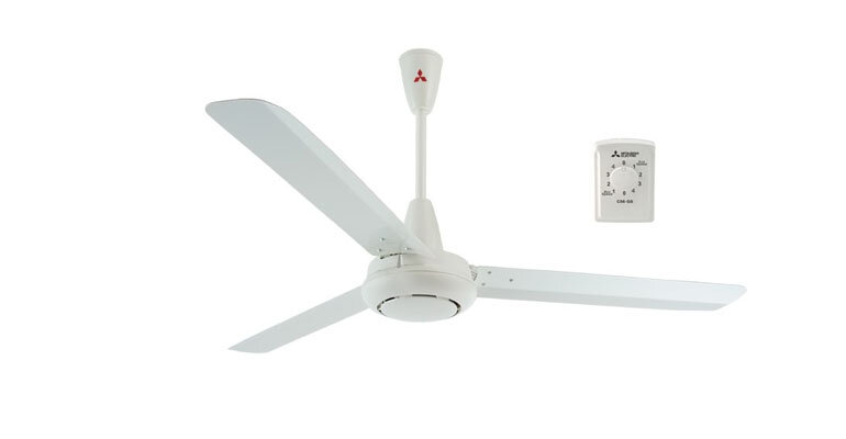 Quạt trần Mitsubishi C60-GW với tone màu trắng chủ đạo sang trọng quạt trần Mitsubishi