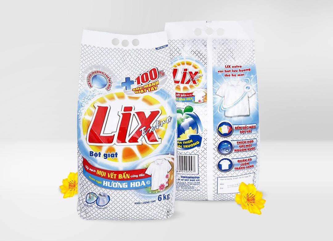 Bột giặt Lix Thái giúp áo quần luôn ngát hương thơm