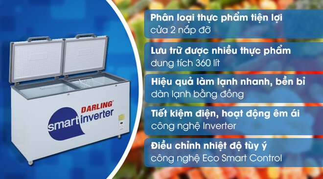 Tủ đông Darling Smart Inverter DMF-4799ASI