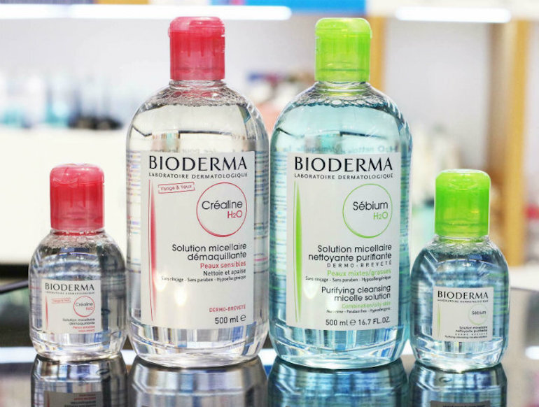 Nước tẩy trang Bioderma Sebium H2O màu xanh lá