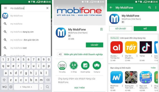 Cách đăng ký sim Mobifone tại nhà bằng ứng dụng My Mobifone