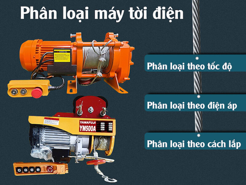 Máy tời điện có mấy loại? Địa chỉ mua ở đâu là uy tín?