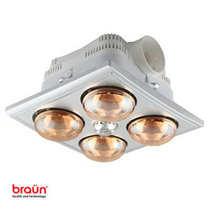 Đèn sưởi nhà tắm Braun BU04G