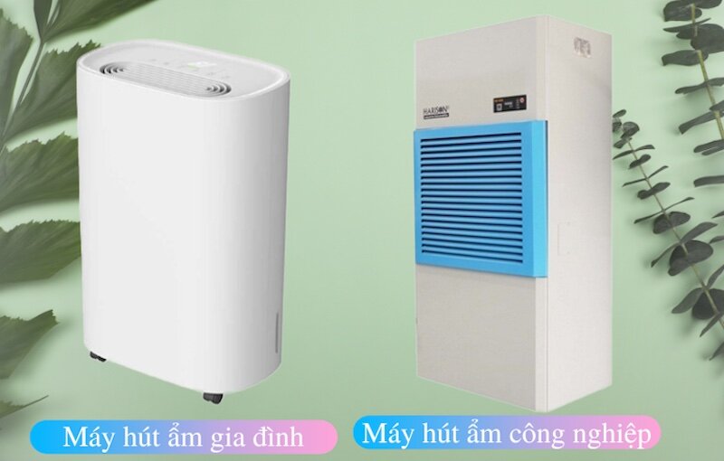 Phân loại máy hút ẩm