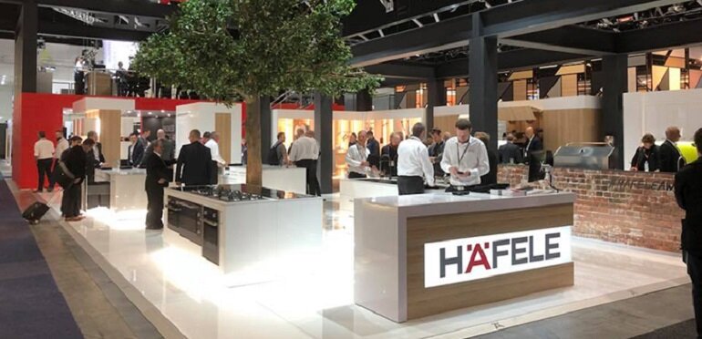 Thương hiệu Hafele nổi tiếng trong sản xuất các thiết bị nhà bếp