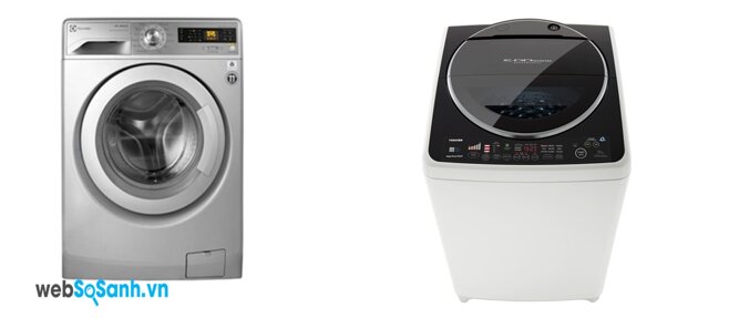 Electrolux EWF12732S và Toshiba AW-DC1700WV (nguồn: internet)