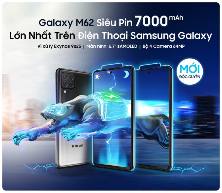 Điện thoại Samsung Galaxy M62