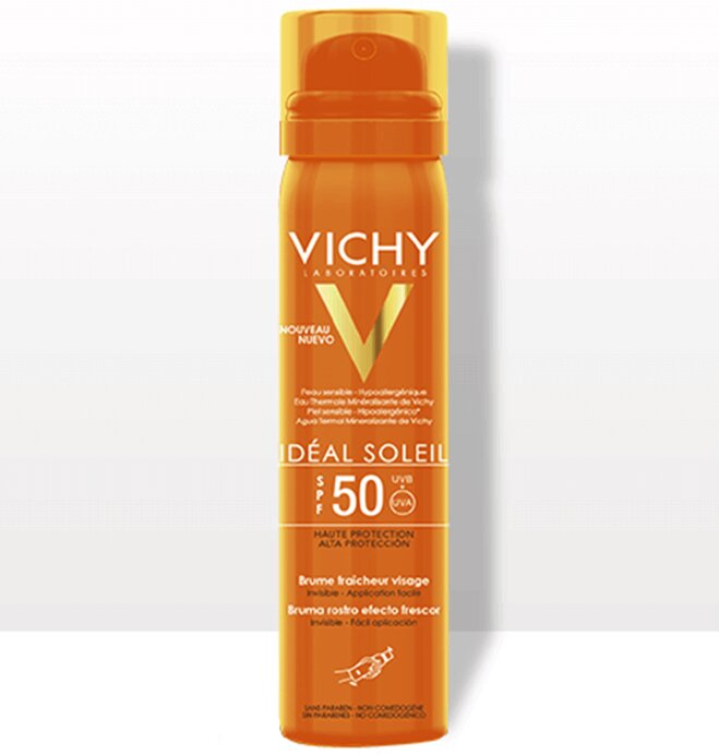 Kem chống nắng dạng xịt Vichy ideal soleil face mist SPF50 PA+++