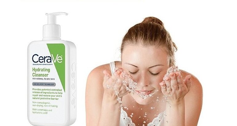 Review sữa rửa mặt Cerave Hydrating Cleanser cho làn da khô, da thường |  websosanh.vn