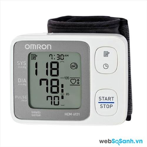 Máy đo huyết áp cổ tay Omron tốt nhất năm 2016: máy đo huyết áp Omron 6131