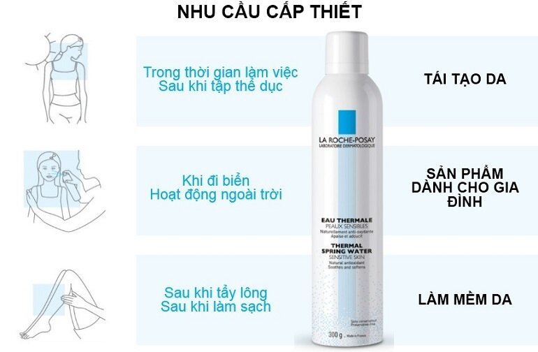 Xịt khoáng La Roche Posay 300ml dành cho da nhạy cảm