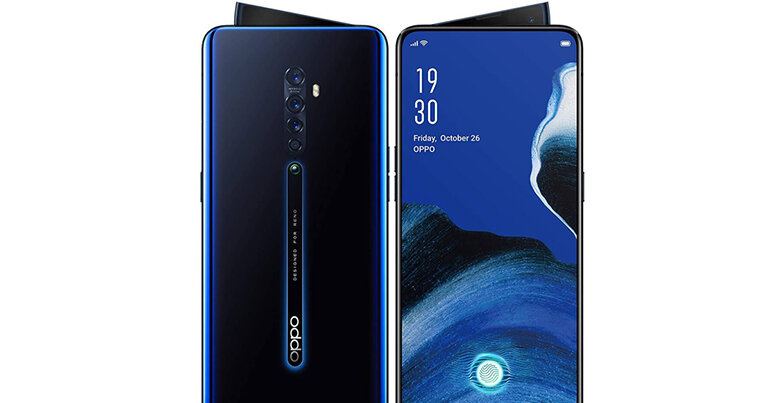 Hình ảnh điện thoại Oppo Reno 2 màu xanh sang trọng