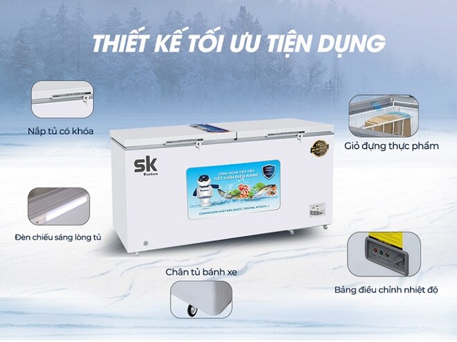 Tủ đông Sumikura SKF-550.SI(JS)