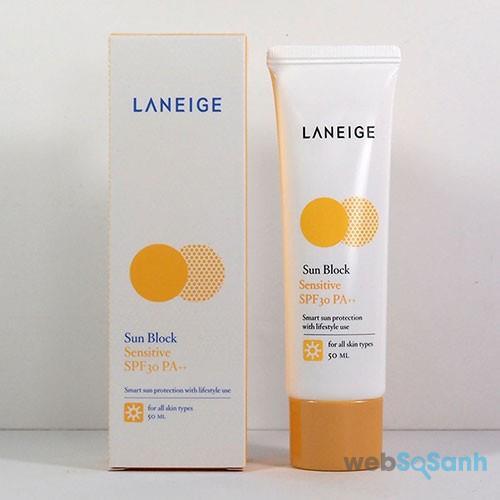 Laneige Sun Block Sensitive SPF30 PA++ Kem chống nắng Laneige Sun Block Sensitive SPF30 PA++ Laneige Sun Block Sensitive SPF30 PA++ Kem chống nắng Laneige Sun Block Sensitive SPF30 PA++