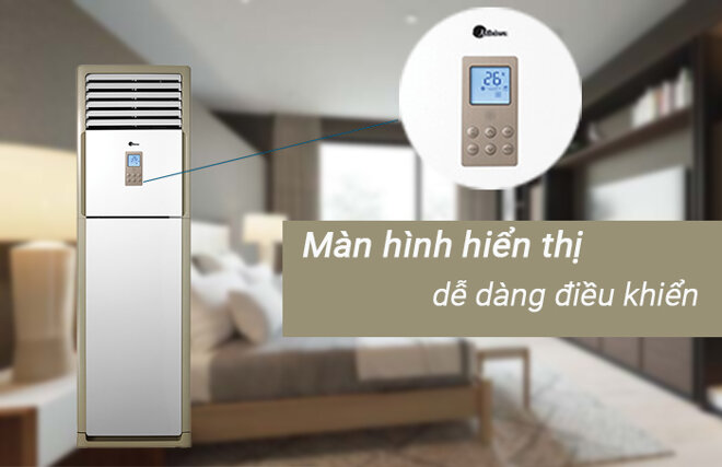 Điều hòa cây Midea 24000 BTU 1 chiều MFPA-24CRN1 gas R-410A