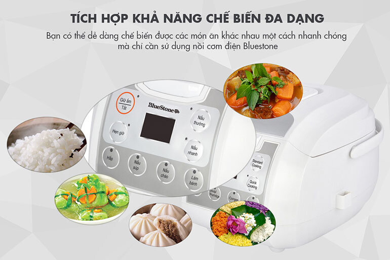 Nồi cơm điện tử đa năng tích hợp nhiều chức năng hơn so với nồi đơn năng (Nguồn: bepmenau.com)