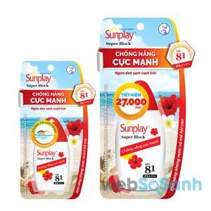 kem chống nắng Sunplay Super Block SPF81 PA++++