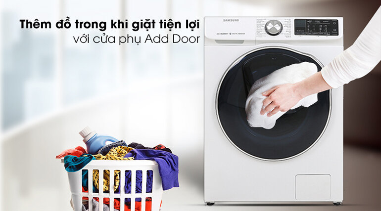 Máy giặt sấy Addwash 10.5Kg Samsung WD10N64FR2W/SV + Sấy 7kg