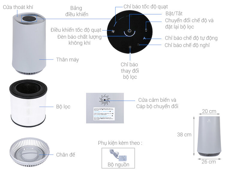 Máy lọc không khí Electrolux FA31 - 202GY