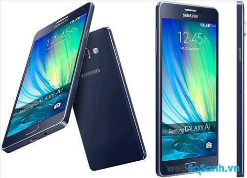 Không chỉ sở hữu thiết kế kim loại nguyên khối. Galaxy A7 còn ấn tượng bởi độ mỏng 6.3 mm