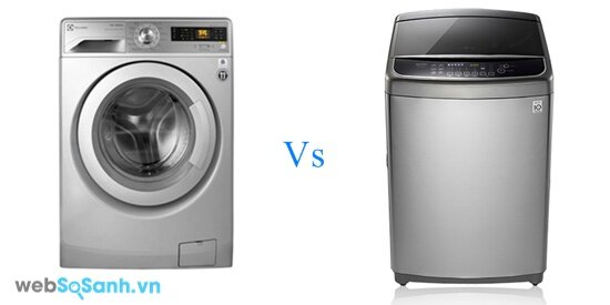 Electrolux EWF12732S và LG WFD1517HD có thiết kế lồng giặt khác nhau (nguồn: internet)