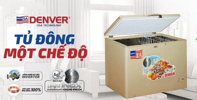 Tủ đông Denver giá bao nhiêu? Báo giá tủ đông Denver mới nhất