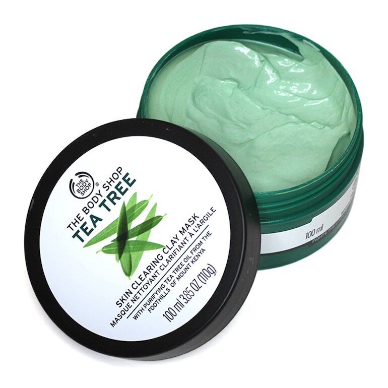 Mặt nạ trị mụn tràm trà The Body Shop Skin Clearing Clay.