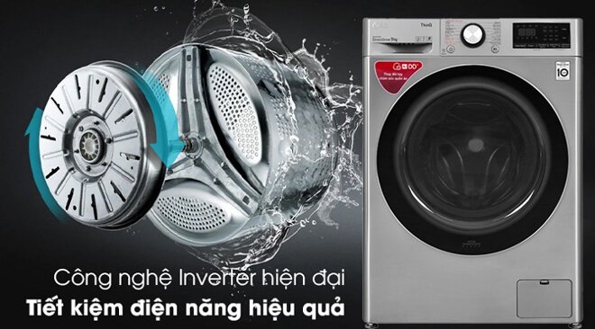 Máy giặt sấy LG giặt 9kg sấy 5kg FV1209D5P