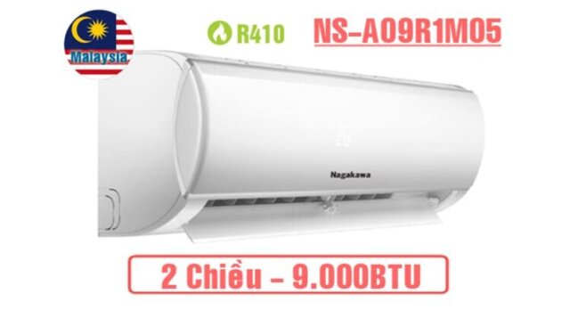 Điều hòa Nagakawa 9000Btu 2 chiều NS-A09R1M05 - Giá tham khảo khoảng 5,6 triệu vnd