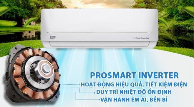 Điều hòa Beko Inverter 1 HP RSVC09VS - Giá rẻ nhất: 7.150.000 vnđ