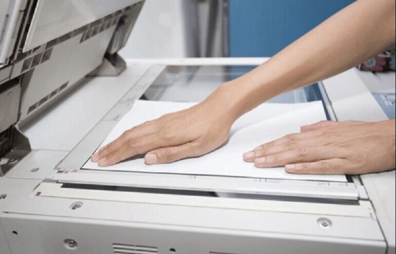 Khi scan ở máy photocopy Fuji Xerox bị lệch tâm