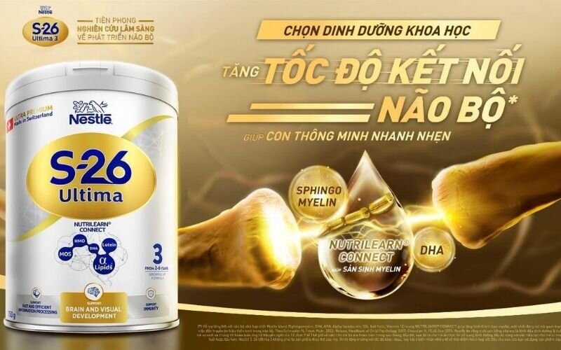 sản phẩm dinh dưỡng Nestlé S-26 Ultima 3