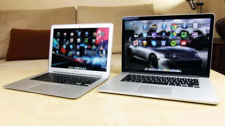So sánh Macbook Pro và Macbook Air về mặt thiết kế