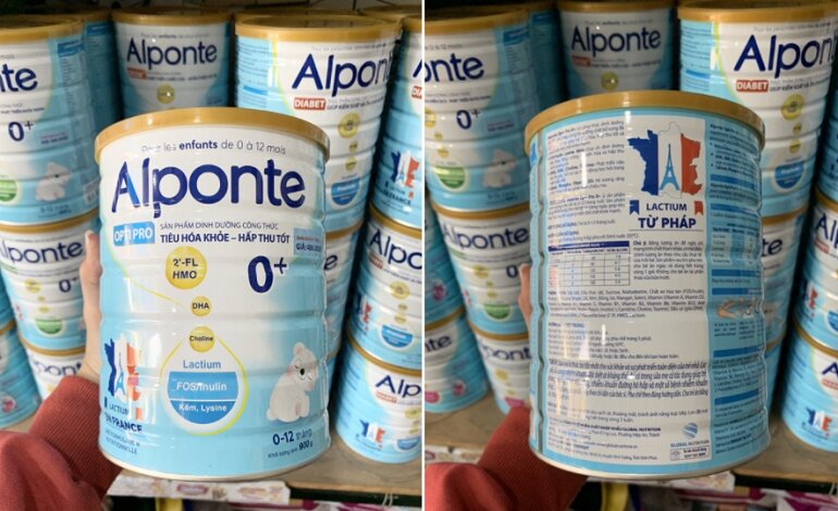 Sữa Alponte Opti Pro - Giá niêm yết: 224.000 vnđ/hộp 400g và 398.000 vnđ - 486.000 vnđ/hộp 900g tùy số
