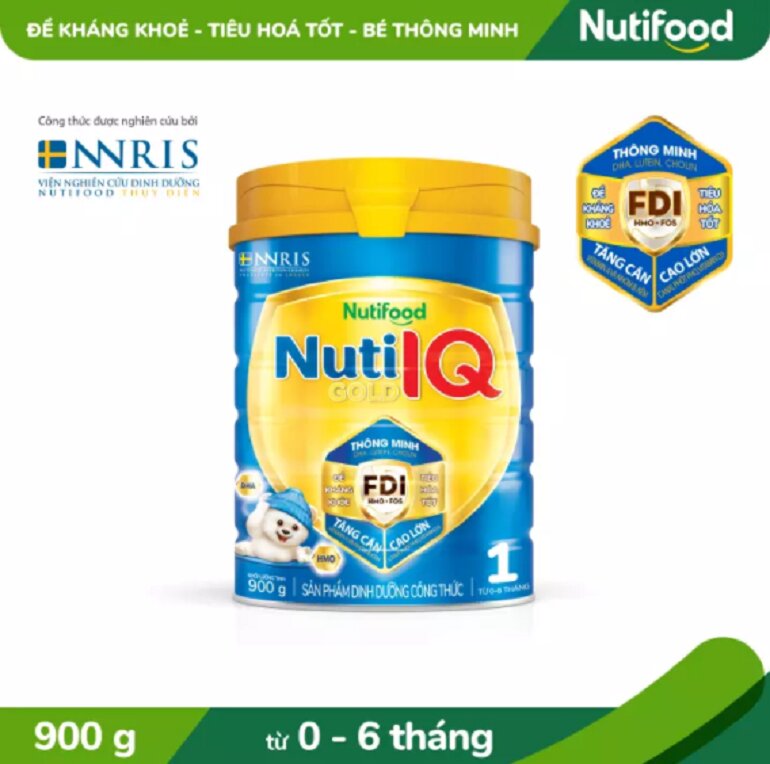 Giá sữa Nuti IQ Gold Step 1 cho trẻ 0-6 tháng tuổi