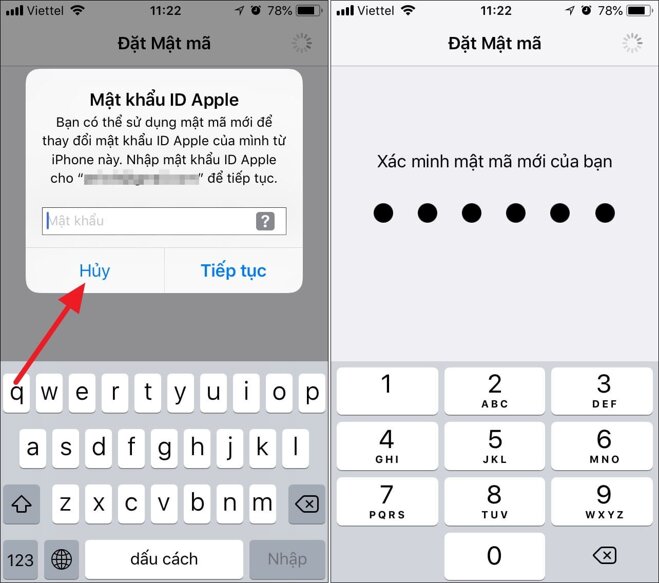 Trường hợp iPhone yêu cầu đổi mật khẩu máy