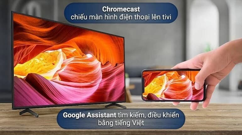 Hệ điều hành Google tivi Led Sony KD-43X75WL cùng kho ứng dụng phong phú