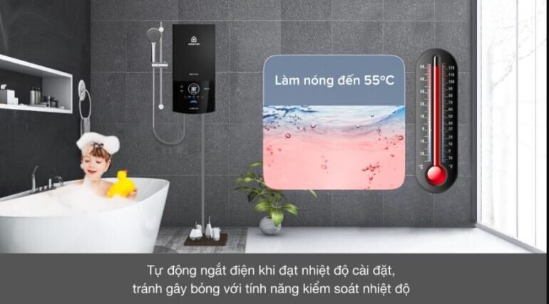 Máy nước nóng trực tiếp Ariston Aures Top 4.5P và những điều cần biết quan trọng