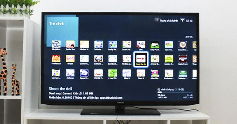 Hướng dẫn gỡ bỏ các ứng dụng không cần thiết có trên smart tivi Samsung 2018