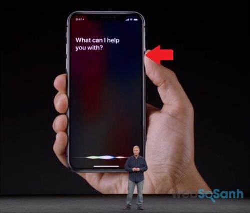 Đánh thức Siri trên iPhone X